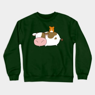 Cow and Hamster Crewneck Sweatshirt